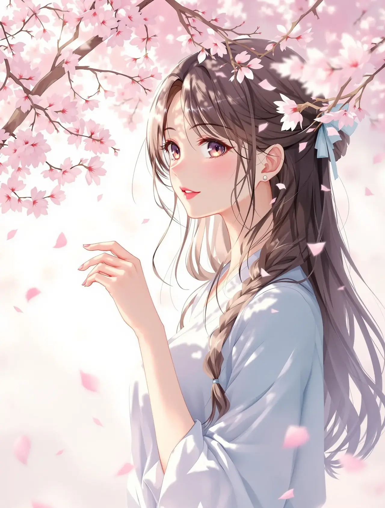 樱花树下等你漫画封面